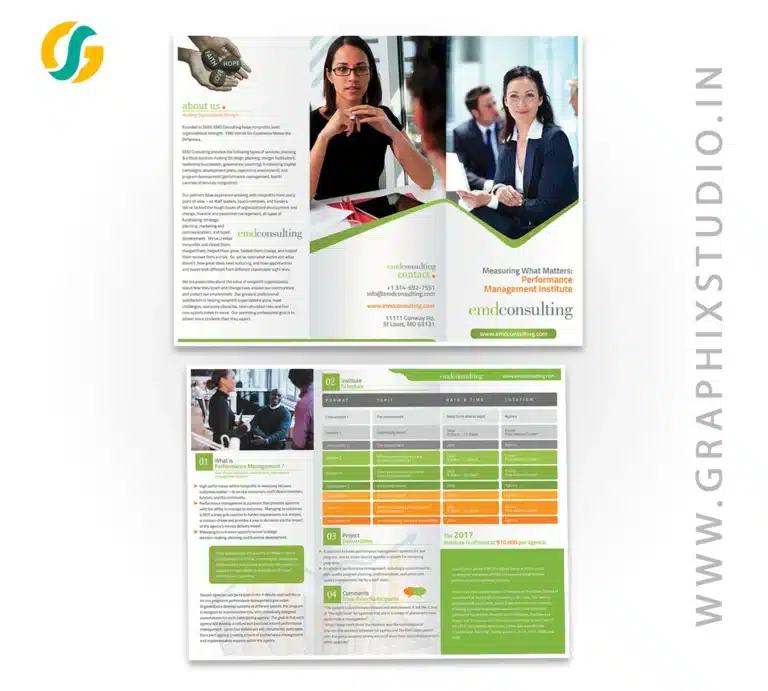 Brochure Designing Portfolio by Best Graphics Designer team of the graphics design company in lucknow